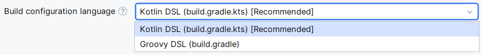 Android Studio Project Build Configuration Language