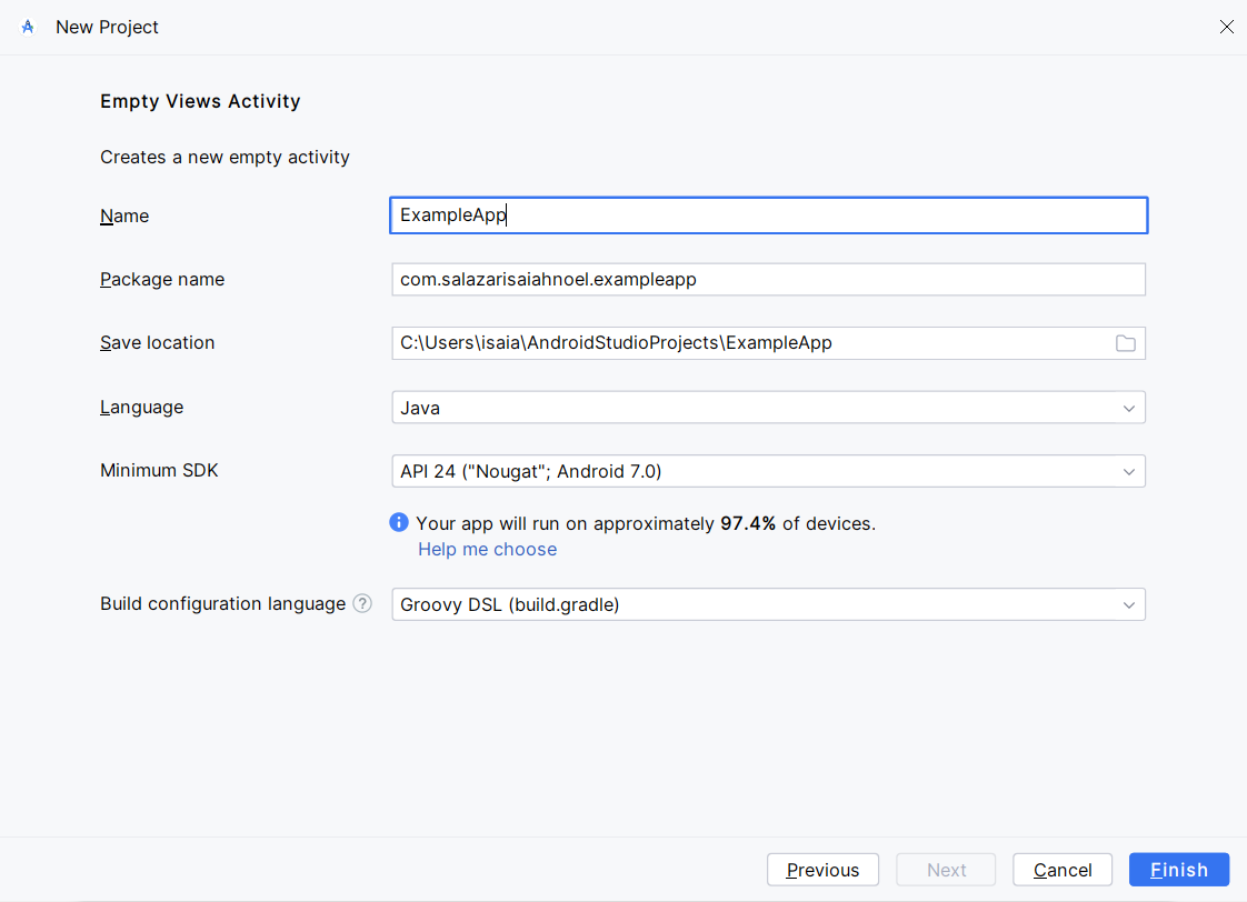 Android Studio Project Settings